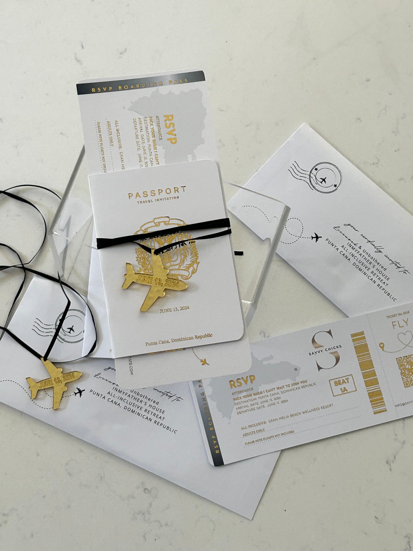 Luxury Passport Invitations