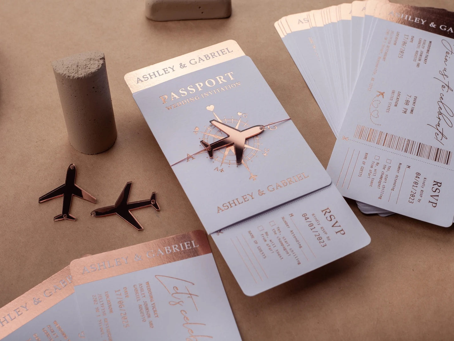 Luxury Passport Invitations