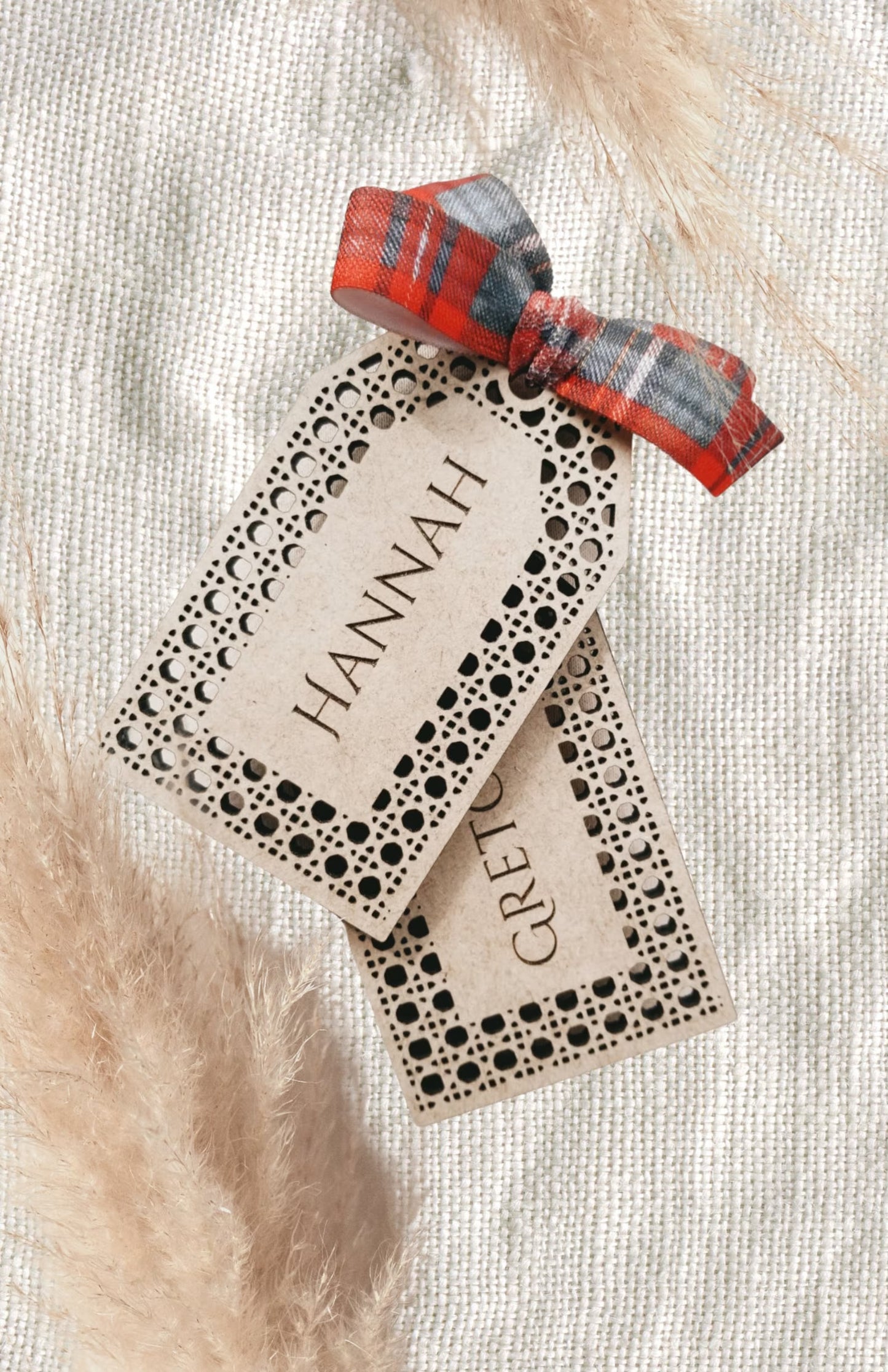 Rattan Stocking Tag